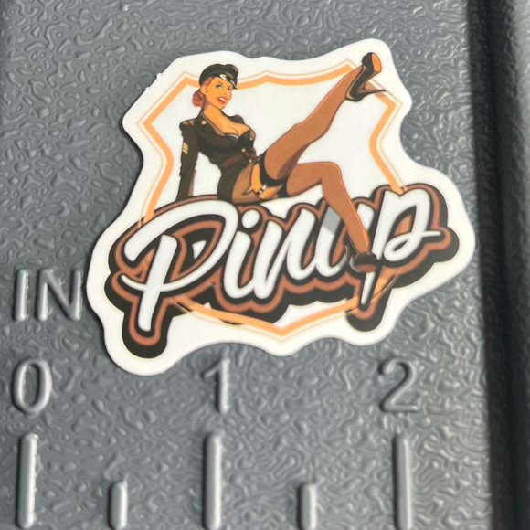 Sexy Pinup Gorgeous Sticker Retro Vintage BomberGirl Ace Pilot - Picture 3 of 4